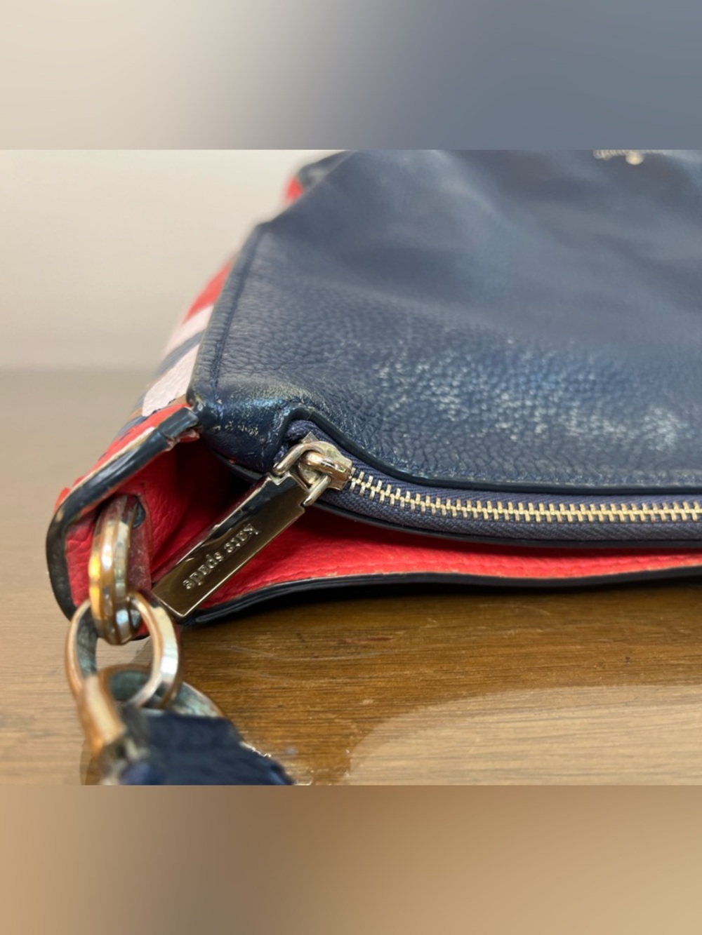 Kate Spade NY Kailee Tropical Toss Medium Bag Dark Blue, Handbag-Purse-Shoulder - Picture 11 of 16